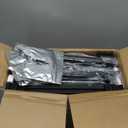 Furologee Nightstands Set of 2, End Tables with Charging Station and LED Lights, Black Night Stands with 2 Fabric Drawers, Bedside Tables Set of 2 for Living Room/Bedroom,Black Oak