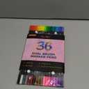 Dual Markers Brush Pens Stocking Stuffers, 36 Art Markers Christmas Gifts for Teens, Double Tip Colored Pen for Adult Coloring Books Art Suppliers