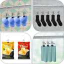 Boot Hanger Clips Hooks 50 Pcs, Heavy Duty Clothes Pins with 30 Pack Clips Portable Stainless Steel Clothespins Bulk Laundry Hooks for Closet Organizer Travel