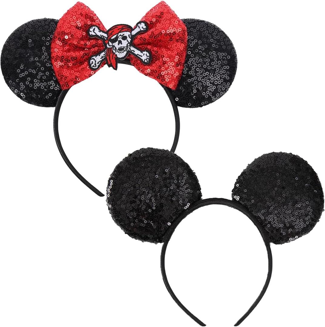 2pcs Pirate-Themed Headband Women Pirates Costume Accessories