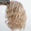 Platinum Blonde Wave Curly Wigs