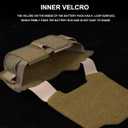 Tactical Helmet Battery Pouch Counterweight Pouch Helmet Battery Pack Balance Weight Bag with Hook&Loop