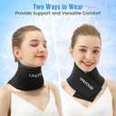 ONLYCARE Neck Ice Pack Wrap Gel - Upgraded Ice Packs for Neck Reusable, Hot and Cold Compress, Relief of Pain, Swelling, Sprains, Office Pressure, Black