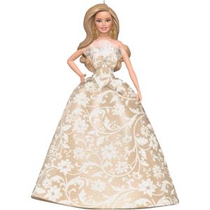 2 x Hallmark Keepsake Christmas Ornament, Holiday Barbie, Gifts for Barbie Fans