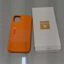 Miracase Designed for iPhone 11 Phone Case, with Screen Protector, Liquid Silicone Gel Rubber Full Body Drop Protection Shockproof Cover Phone Case for iPhone 11 6.1 inch, Orange