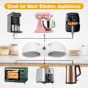 Cord Organizer for Kitchen Appliances, 4 Pack Appliance Cord Organizer Stick On, Cord Wrapper, Cord Holder, Cord Keeper, Kitchen Gadgets for Pressure Cooker, Kitchenaid Mixer, Coffee Maker