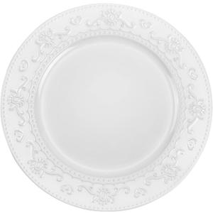 Brightalk 13-Inch Charger Plates, 6Pcs Dinner Plate Chargers Round Server Ware, White