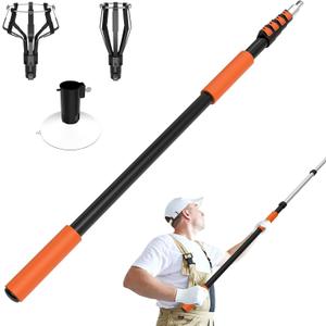 SISUPASSIE Light Bulb Changer for High Ceilings 26FT Reach, Light Bulb Changer 5-20FT with Basket and Suction Cup for Recessed Lights High Ceiling