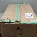 gotonovo Luxury Exposed Shower Faucet Set Bathroom Shower System 8 Inch Wall Mount Rainfall Shower Head with Handheld Spray Cross Double Handle Shower Fixture Adjustable Arc Rod Matte Black