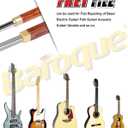 Baroque Fret Crowning Files Diamond, Guitar Fret Crown Dressing File, Fret Repairing Tools, Luthier Tools, Improved 3rd Generation, with 3 Sizes for Guitars, Ukuleles, Bass, Banjo, Mandolin