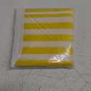 Vpang 2 Pcs Striped Plastic Print Tablecloths Disposable Table Cover Thickened Rectangle Tablecover, Kitchen Picnic Wedding Birthday Party Table Covers, 54"x108" (Yellow Stripe)