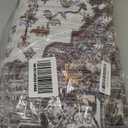 GENIMO 8x10 Area Rugs for Living Room, Machine Washable Non Slip Vintage Rugs, Low Pile Lightweight Chenille Print Rug for Bedroom, Dining Room, Home Office, Slate Gray