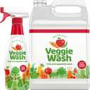 Veggie Wash Fruit & Vegetable Wash, Produce Wash and Cleaner Bundle Pack 16 oz. Spray and 1 Gallon Refill