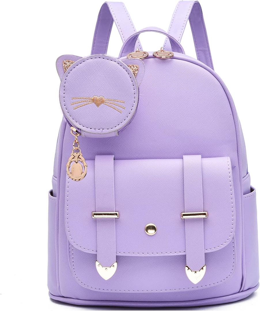 I IHAYNER Girls Fashion Backpack Mini Purse Backpack for Women Small Leather Backpack Purse for Teen Girls with Coin Purse | Backpack Purse, with Coin Purse