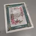 Picture Frame 5"x7" Photo Frame Dark Blue Frame with Gold Edge, Modern Simple for Christmas Gift Family Wedding Kids Friend Pet Home Office Display Desktop Table Decor