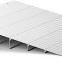 Door Threshold Ramp 6" Rise Door Ramp Aluminum Entry Ramp or Doorways Rated 800 lbs Load Capacity forWheelchair Scooters Power Chairs Walkers Metallic (6 Inch (Pack of 1))