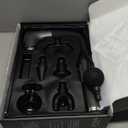 makecatch Long Handle Massage Gun for Back and Shoulders, Ergonomic Extended Reach Deep Tissue Massager, U-Shaped Dual Head Percussion Muscle Massager, 12 Speeds with 5 Heads, Quiet & Cordless