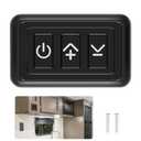 12V Dimmer Switch | 12-24 Volt High Side PWM RV Light Dimmer for RV LED Interior Lights Fixture, Halogen, Incandescent, Used for Auto, Camper, Trailer Van Truck, Boat (Black/Max Power 360W)
