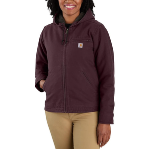 Carhartt Women's Loose Fit Washed Duck Sherpa Lined Jacket. Size XXL