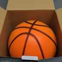 Silent Basketball Size 7 - Non-derforming Package, New Upgraded Weight 600g Grooved Airless Indoor Basketball, Silent Training Ball High Bounce for Quiet Dribbling and Indoor Training