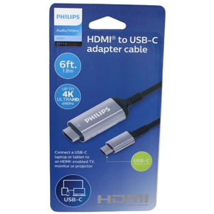 Philips Elite SWV9120C/27 6' USB-C to HDMI Adapter Cable