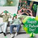 Jetec 1 Pack 4.5 ft St. Patrick's Day Green Shamrocks Cardboard Cutout Stand up Life Size St. Patrick's Day Irish Party Decorations Backdrop Photo Prop Shamrock Gold Pot Coin Cutout