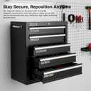 Magnetic Toolbox Labels 12 Pack, 3D Printed Tool Box Organizers | Strong magnetic 3D printed labels for toolbox drawers, cabinets and carts. Durable, reusable and easy to reposition