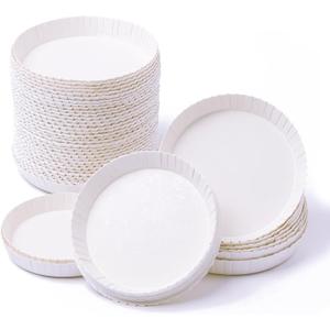 ZORYNTH 100 Pcs Cup Covers for Drinks for Safety, 3.5 Inch Coffee Mug Paper Covers, Paper Drinking Glass Lids for Outdoor Use, Parties Home Kitchen Coffee Beverage Protection