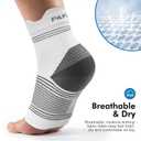 PAPLUS 6 Pairs Plantar Fasciitis Socks for Men & Women, Ankle Brace Compression Socks with Arch Support for Achilles Tendonitis, Heel Pain, Swelling & Arthritis Relief, Black, Gray, White, X-Large