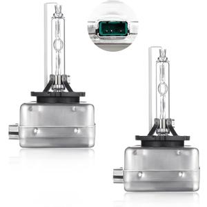Yourkar 2 PCS Car HID Bulbs, D3S/D3C High Low Beam HID Xenon Bulbs Replacement, 6000K 35W Super Bright Vehicle Light Bulbs with Metal Stents Base, Practical Car Accessories