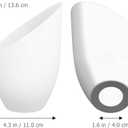 Tofficu 5-Pack Horseshoe Plastic Lampshades 5.34X4.32X1.97 Inch Replacement Lamp Covers for Floor and Table Lamps Home and Holiday Lighting