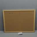 U Brands Cork Bulletin Board, 18" x 24" Inches, Light Birch Wood Frame (265U00-01)