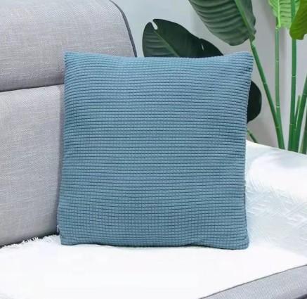 , Corn kernels thickened pillowcase 19.5x19.5" Soft Jumbo Cord Corduroy Cushion Cover Throw Pillow Case Home Sofa Decor 1pcs, Blue