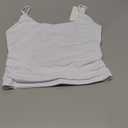 REORIA Women's Sexy Scoop Neck Tank Top Summer Sleeveless Cute Y2K Cami Tops Basic Going Out Crop Shirt Small, White 