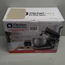 Kitchen in the box Stand Mixer,3.2Qt Small Electric Food Mixer,6 Speeds Portable Lightweight Kitchen Mixer for Daily Use with Egg Whisk,Dough Hook,Flat Beater (Blue)