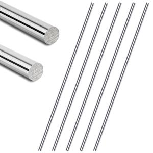 5PCS 304 Stainless Steel Rods 1/4" Dia x 12" Length,Stainless Steel Rods SS Round rods Metal Solid Rods for DIY Crafts Metalworking (5, 1/4")