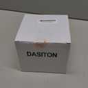 DASITON Large Capacity Makeup Brush Holder,360° Rotating Makeup Organizer,5 Slot Makeup Brushes Cup,for Vanity Decor,Bathroom Countertops,Desk Storage Container,Cosmetic Display cases(Cream)