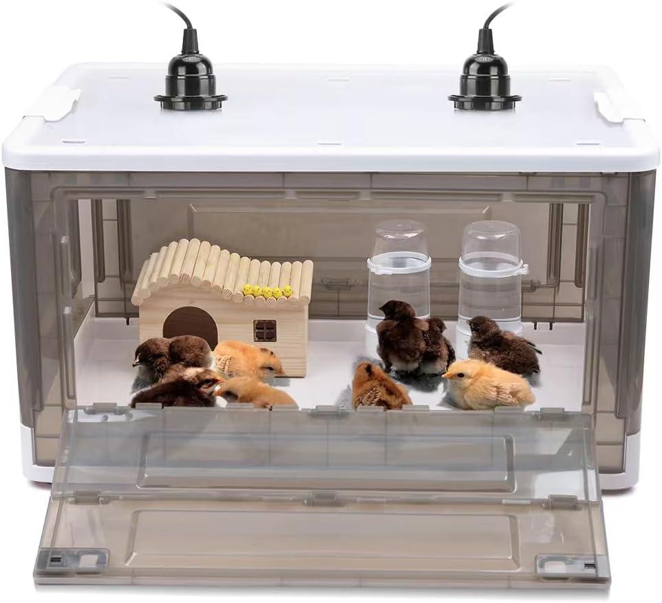Chick Brooder,Brooder Box for Chicks,Brooder Heater Warms up to 25 Chicks (23x17x14)