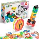 Beblox Building Blocks for Kids - 250-Piece Connecting Tiles Set - Interlocking Building Blocks for Kids, STEM Toys Kit, Fun & Educational Gifts for Boys & Girls, Preschool Learning Activities Ages 4+