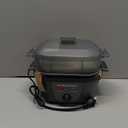 Hamilton Beach 6-in-1 Electric Egg Cooker for Hard Boiled Eggs, Sous Vide Style Egg Bite Maker and Poacher, 5.25” Non-Stick Skillet for Omelets, Scrambling & Frying, Grey (25510)