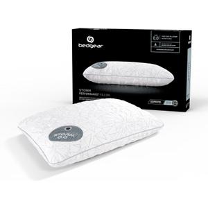 Bedgear Storm Performance Pillow  0.0 - Cooling Bed Pillow for Hot Sleepers - Medium Firmness Pillow for All Sleep Positions, Washable & Removable Cover - 20" W x 26" L x 4.75" H (Size 0.0, Standard-new)