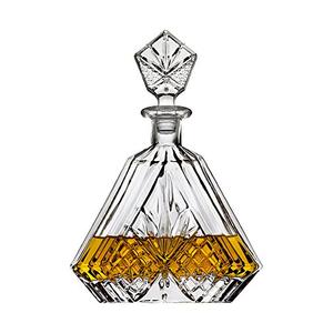 Whiskey Decanter for Liquor Scotch Bourbon or Wine, Irish cut Triangular - 750ml