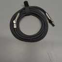 USB C to USB C Cable 10FT 240W, 180Rotating USB C Cable Braided Type C Charger Cable Fast Charge for iPhone 16/16Pro/16Plus/16ProMax,MacBook Air,iPad Pro,Pixel,Samsung Galaxy S23/S24 Ultra-Black