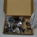 Ravinte 25 Pack Drawer Pulls 1-1/4 Inch Kitchen Cabinet Knobs Solid Round Dresser Drawer Knobs Matte Black Dresser Knobs Drawer Knobs Simple Cabinet Hardware for Cupboard Drawer Pulls