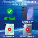 2+2 Pack Privacy Screen Protector Compatible with Galaxy S25 FE 5G - 2 Tempered Film + 2 Camera Lens Glass - High Clarity - Bubble Free - Anti-Spy Protection - Anti-Shatter