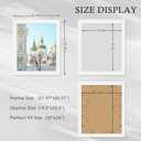 20x24 Picture Frame, for 20 x 24 in Posters and Art Prints, Horizontal or Vertical Wall Mounting, White 20 x 24 Poster Frame, 2 Pack.