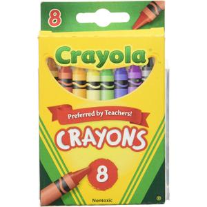 Crayola Crayons, 8 Count (Case of 48)