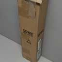 Gold Curtain Rods for Windows 28 to 48 Inch,1'' Diameter Drapery Rods with Imitation Wood Grain Leaf Pattern Finials,Boho Adjustable Heavy Duty Curtain Rods Set,18-60'',Antique-Gold Wood