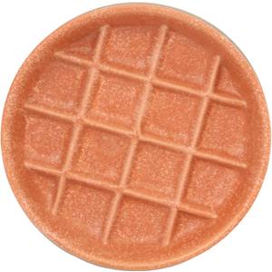 Ceramic Slow Feeder Cat Bowl, 6 Inch Shallow, Whisker Friendly, Dishwasher Safe (Orange)