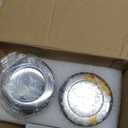 LessMo Salt and Pepper Grinder Set with Wooden Standing Tray, Refillable Pepper Mill Set - Brushed Stainless Steel - Short Glass Shakers with Adjustable Coarseness for Peppercorn, Salt or Spice Mills